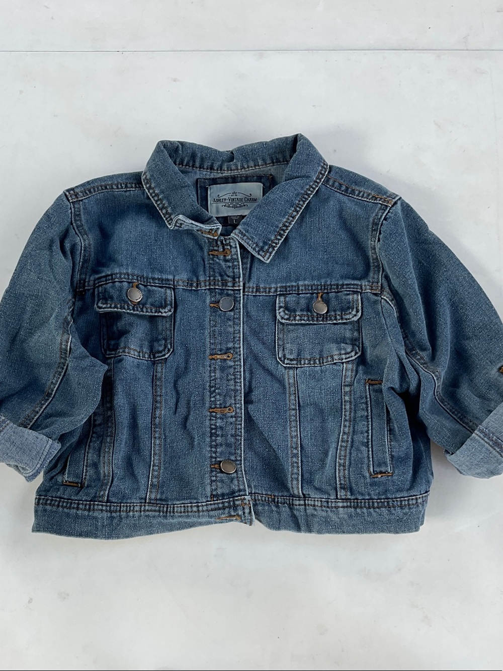 Kids Classic Denim Jacket in Blue